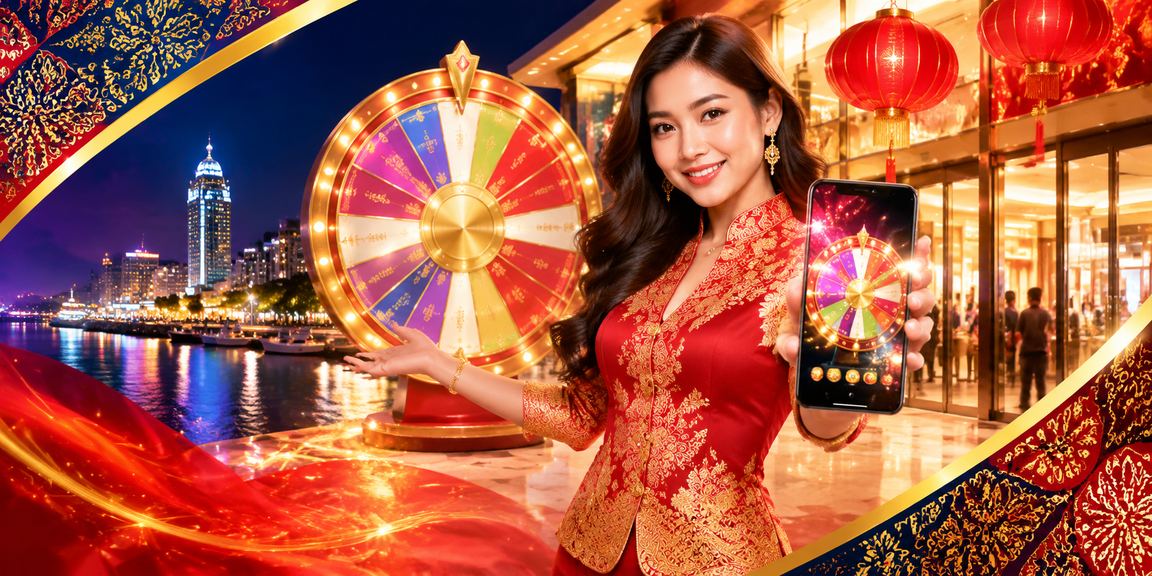 Casino game and 110zr jackpot display featuring Malaysian batik patterns